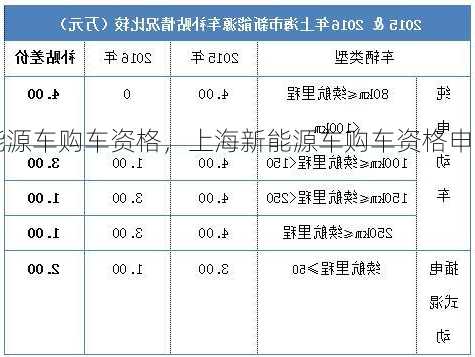 上海新能源车购车资格，上海新能源车购车资格申请次数？