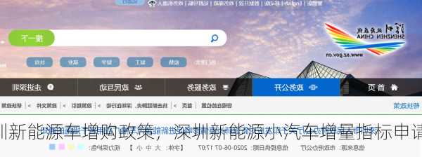 深圳新能源车增购政策，深圳新能源小汽车增量指标申请？