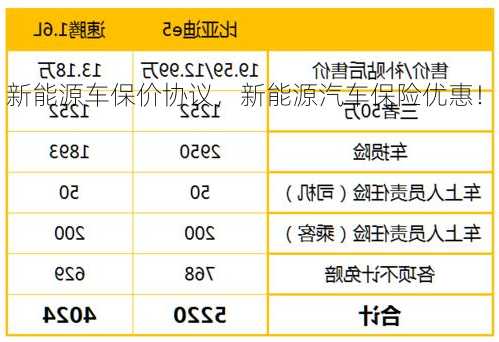 新能源车保价协议，新能源汽车保险优惠！