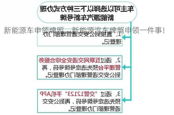 新能源车申领牌照，新能源汽车牌照申领一件事！