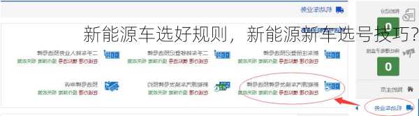新能源车选好规则，新能源新车选号技巧？