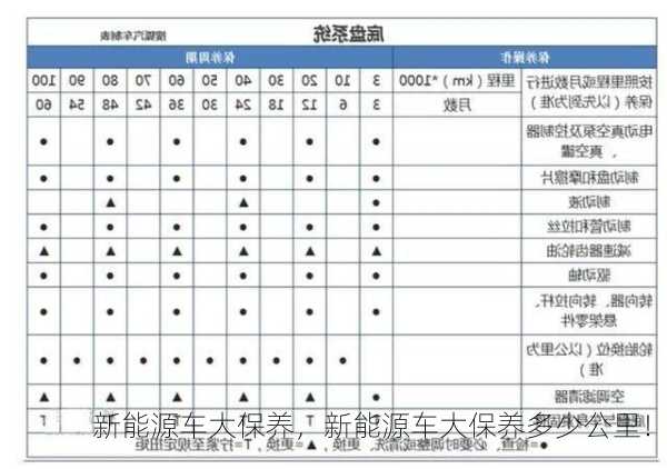 新能源车大保养，新能源车大保养多少公里！