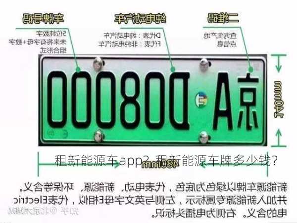 租新能源车app？租新能源车牌多少钱？