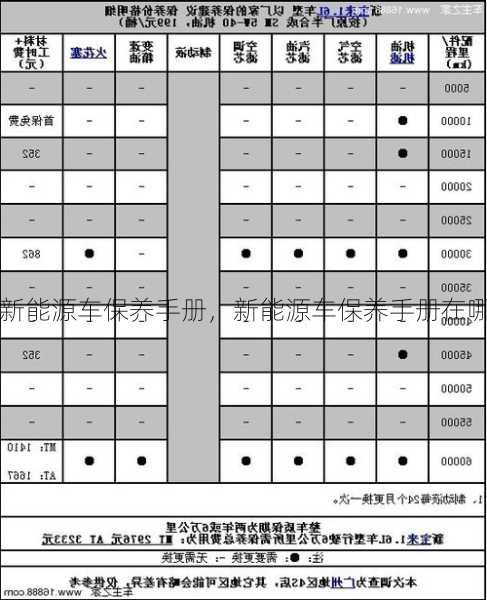 新能源车保养手册，新能源车保养手册在哪里