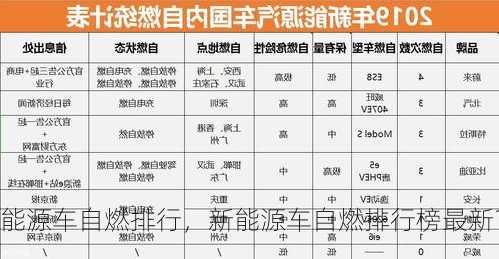 新能源车自燃排行，新能源车自燃排行榜最新？