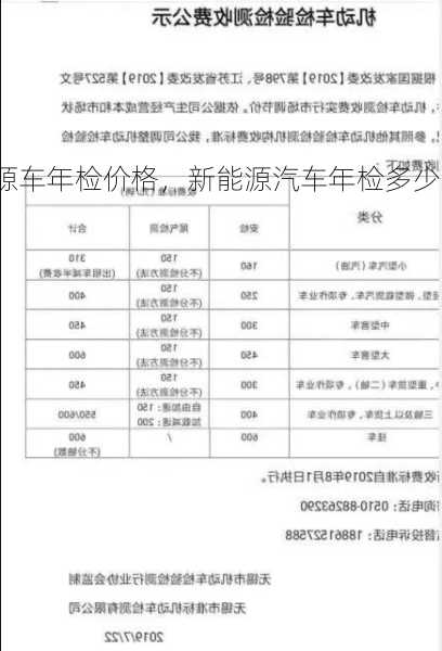 新能源车年检价格，新能源汽车年检多少钱？