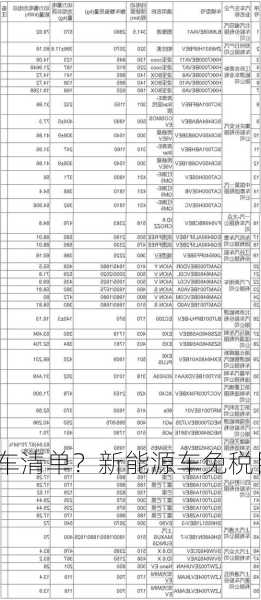 免税新能源车清单？新能源车免税目录第四十批？