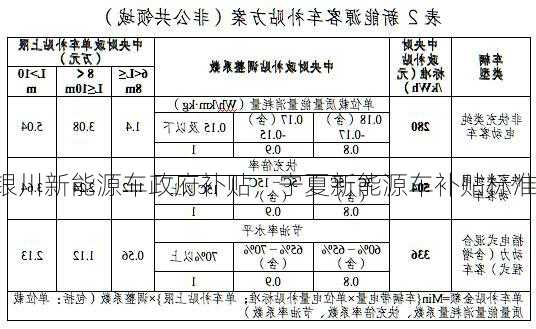 银川新能源车政府补贴，宁夏新能源车补贴标准？