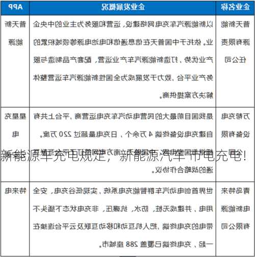 新能源车充电规定，新能源汽车 市电充电！