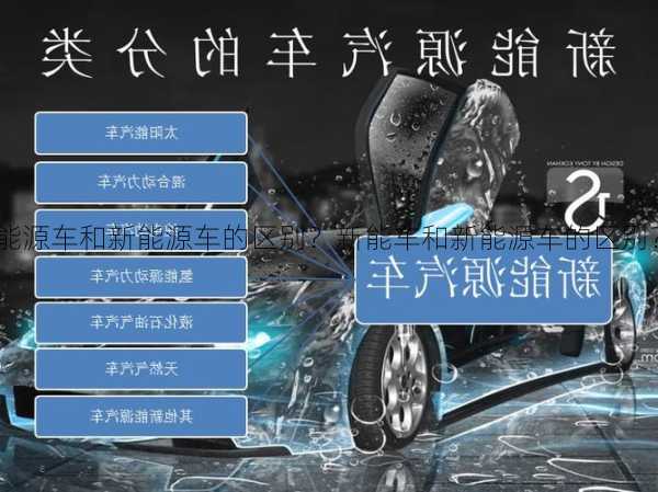 能源车和新能源车的区别？新能车和新能源车的区别？