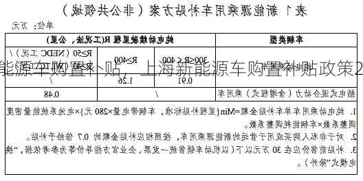 上海新能源车购置补贴，上海新能源车购置补贴政策2023！