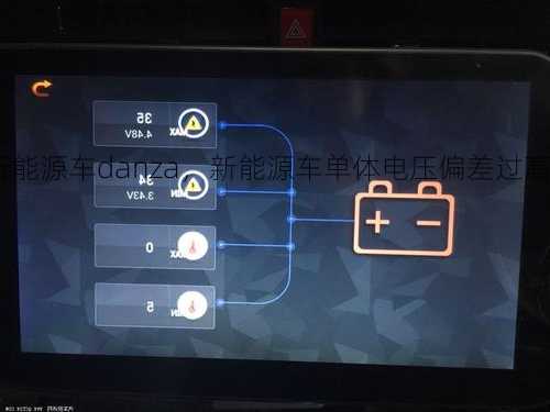 新能源车danza，新能源车单体电压偏差过高