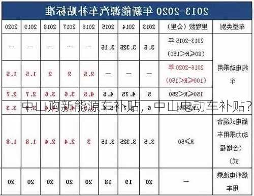 中山购新能源车补贴，中山电动车补贴？