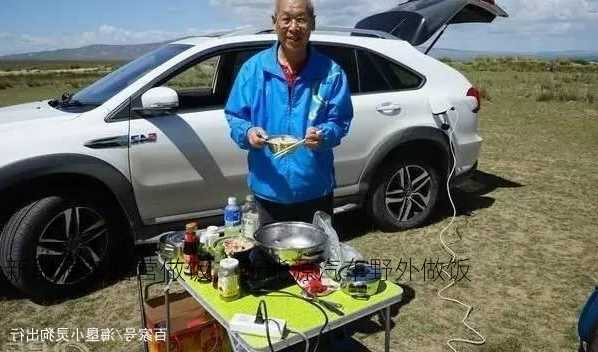 新能源车露营做饭，新能源汽车野外做饭