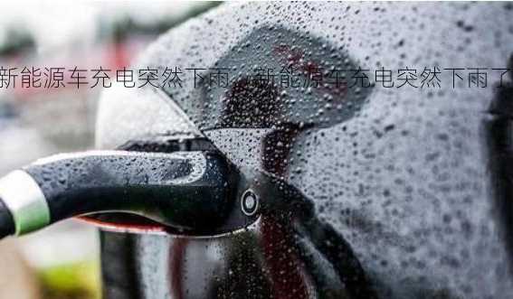 新能源车充电突然下雨，新能源车充电突然下雨了没拔？