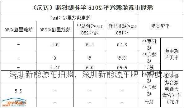 深圳新能源车拍照，深圳新能源车牌上牌要求！