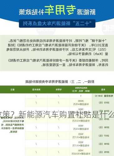 购置新能源车补贴政策？新能源汽车购置补贴是什么意思？