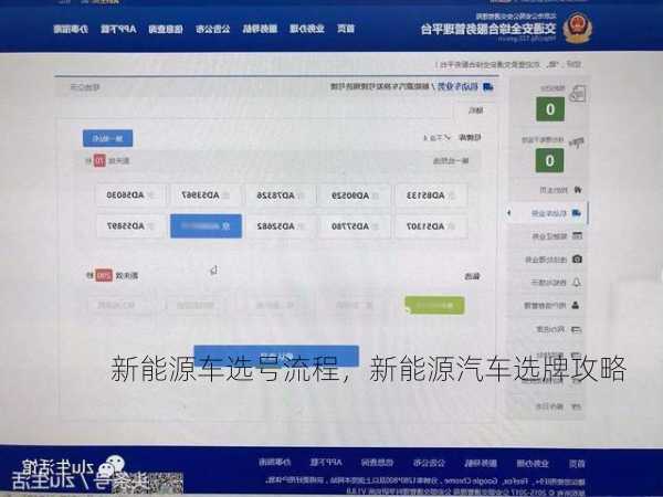 新能源车选号流程，新能源汽车选牌攻略