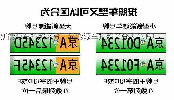 新能源车拍照区分，新能源车拍照区分大小吗！