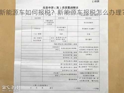 新能源车如何报税？新能源车报税怎么办理？