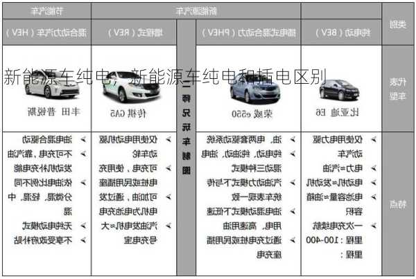 新能源车纯电，新能源车纯电和插电区别